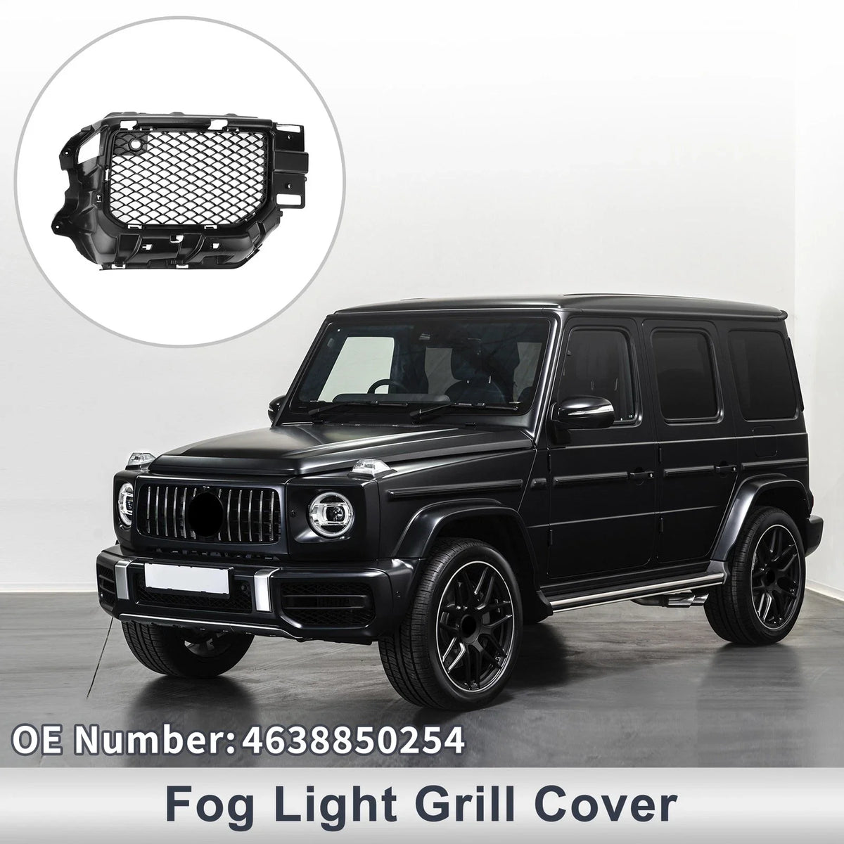 1 Pc Fog Light Grill for Mercedes-Benz (No. 4638850254) (2019–2023) Black