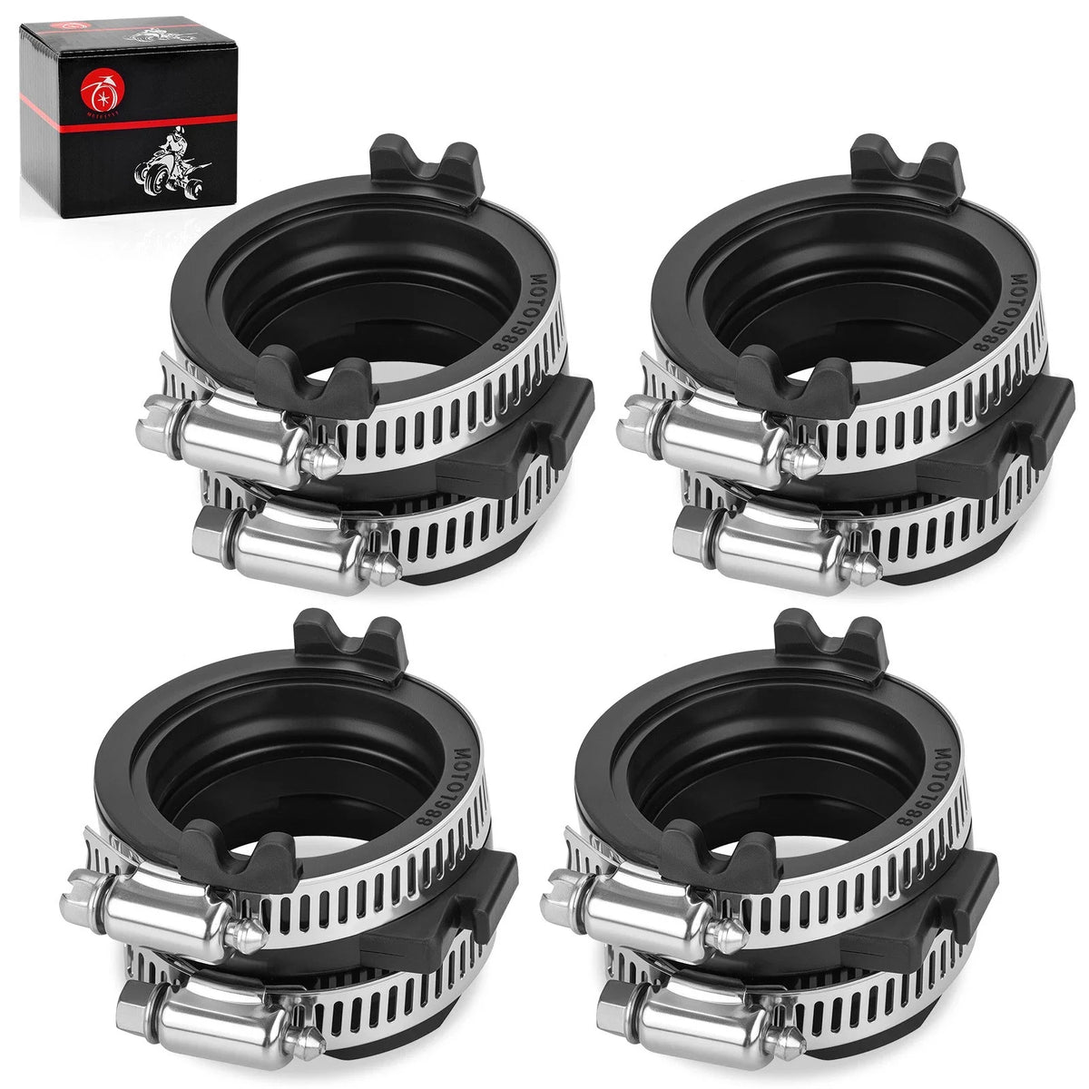 4-Piece Carburetor Intake Manifold Boots for Honda ST1100 1991-2003