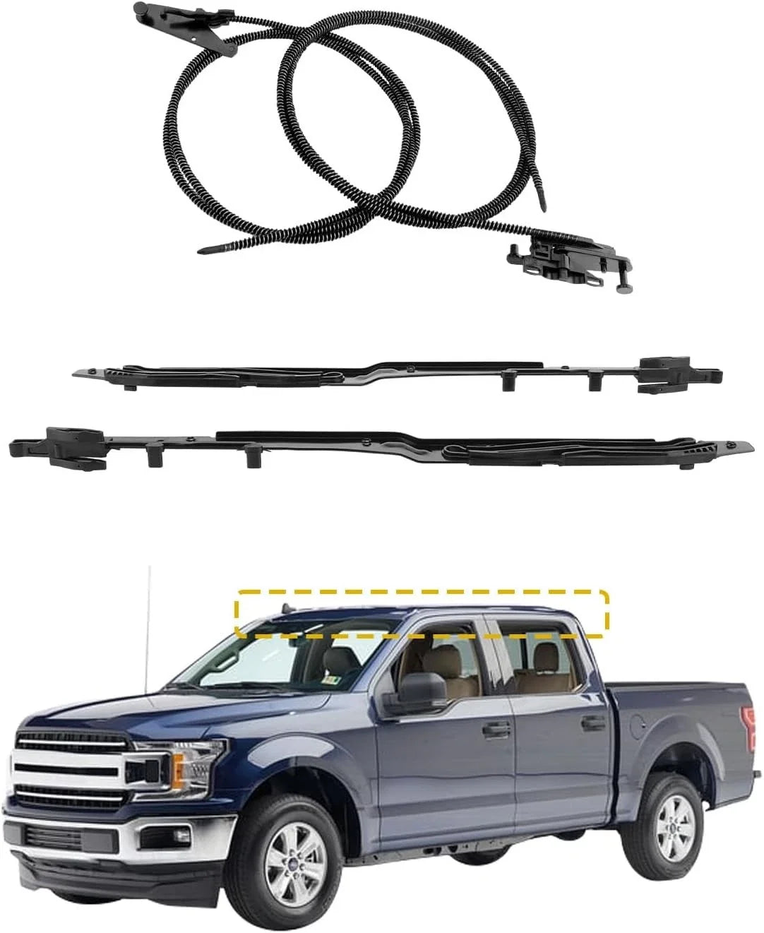 Sunroof Repair Kit - Cable Track for Ford F-150/F-250/F-350 2015-2024