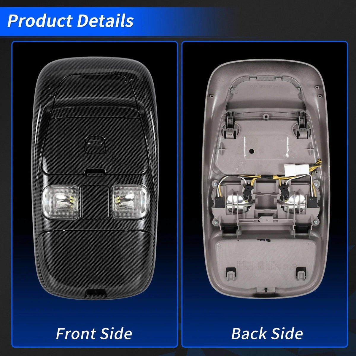 Carbon Fiber Overhead Light Assembly for Ram 1500 (2019-2023)