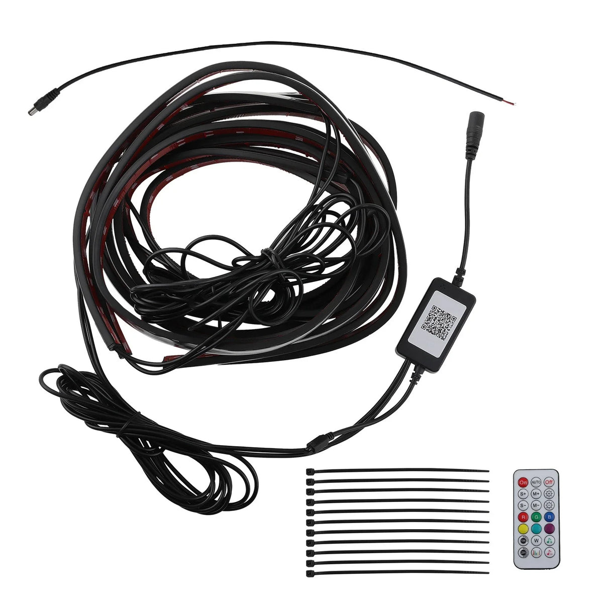 RGB Underglow LED Kit 6pcs Neon Strip Lights for Car Universal Fit