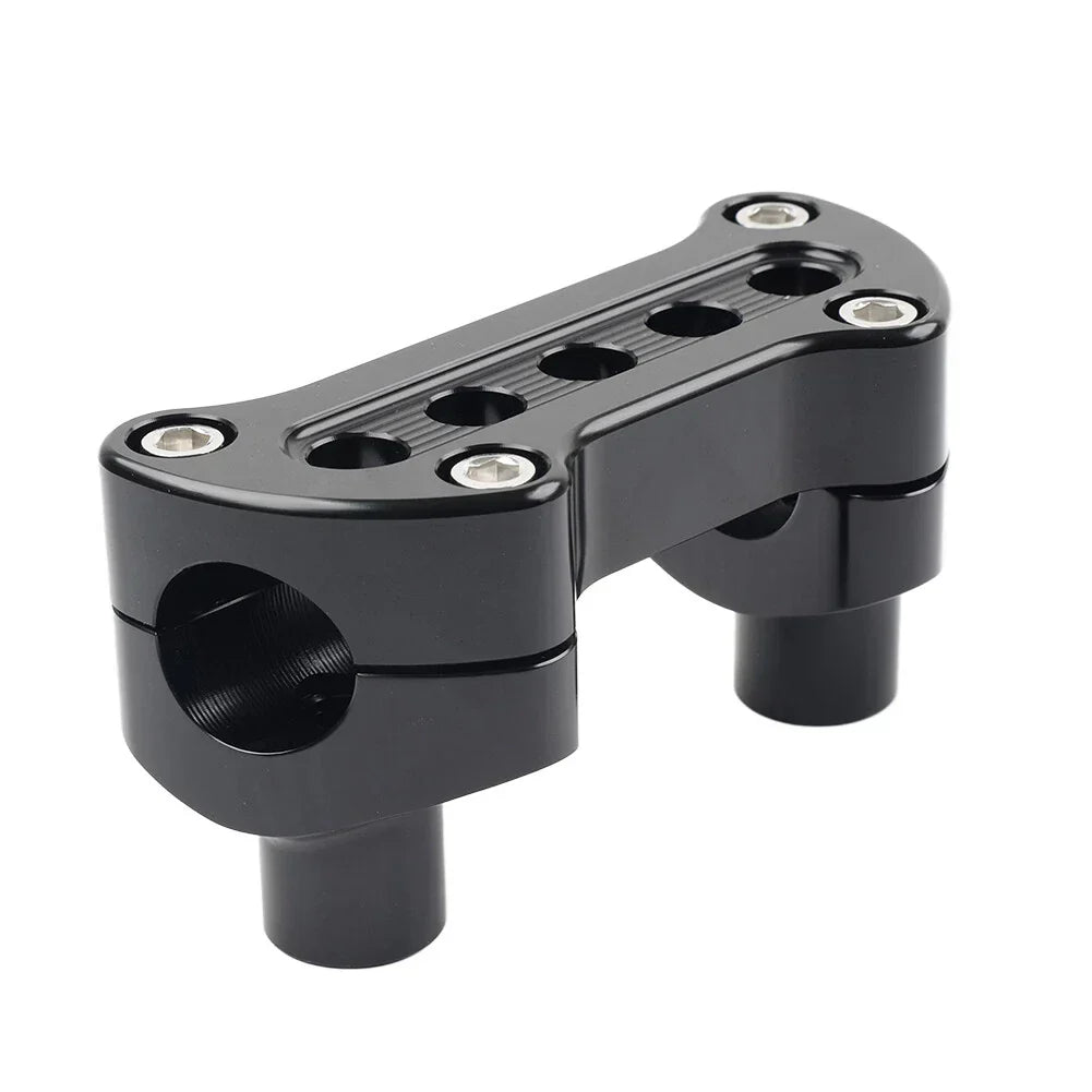 Top Clamp Handlebar Riser Black for Harley Softail, Sportster, Dyna