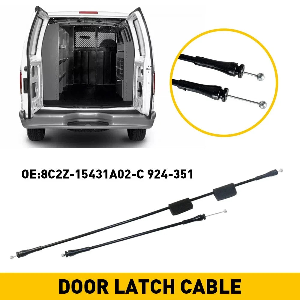 Right Side Hinged Door Latch Release Cable for Ford E150 E250 E350 (1992–2014)