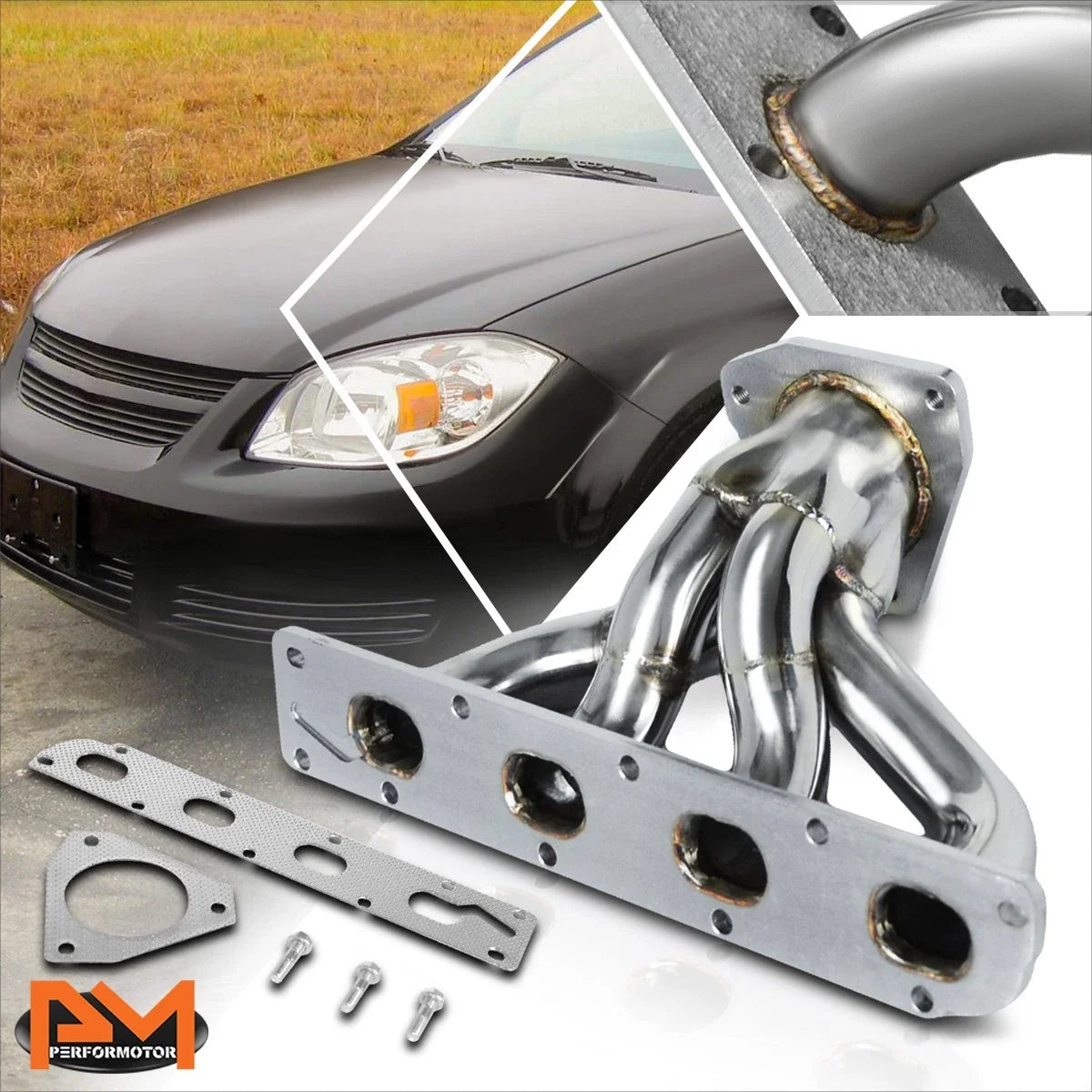 4-1 Exhaust Header Stainless Steel for 2.2L/2.4L Cobalt/HHR/Ion (2005–2010)