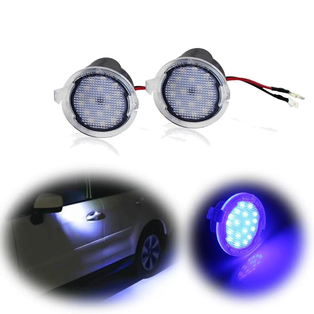 LED Side Mirror Puddle Lights for Ford Fusion (2013–2019) Blue