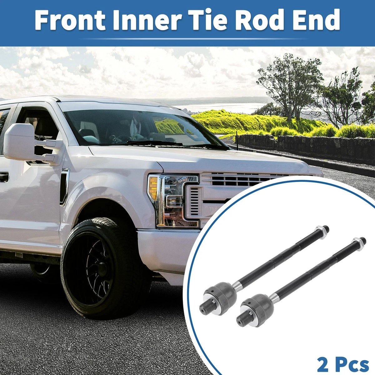 2X Front Inner Tie Rod End Links for Ford Mustang (2015–2020)