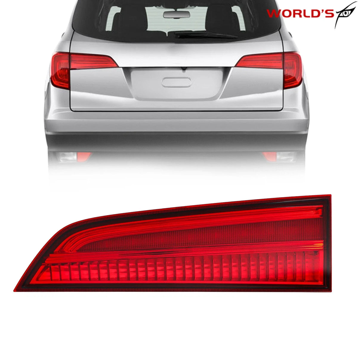 Tail Light for Honda Pilot (2016–2018) Halogen Rear Inner Passenger Side