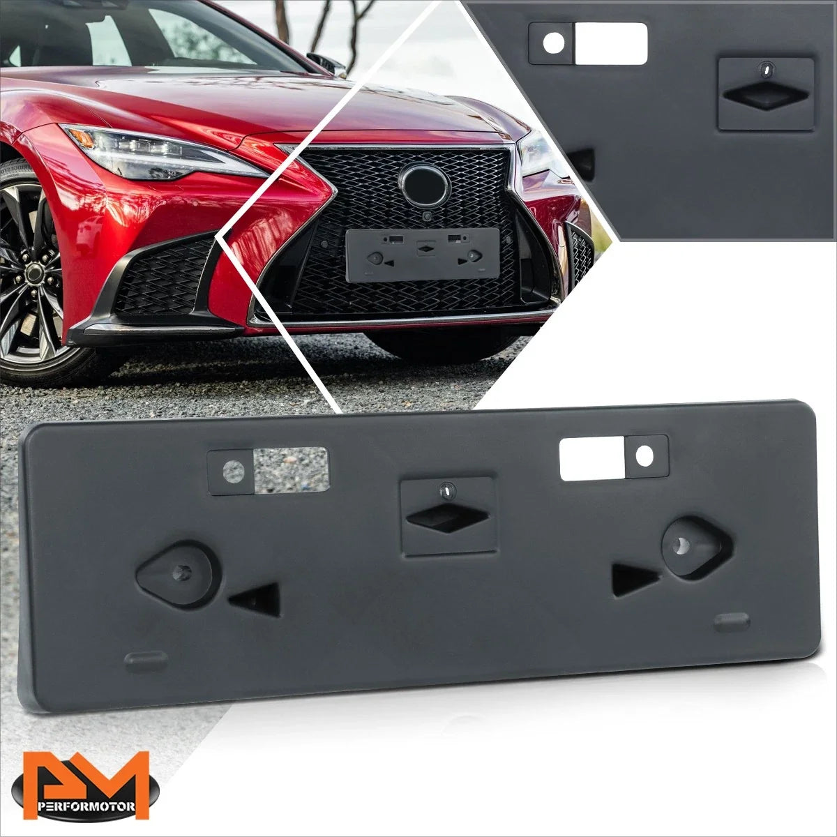 Front License Plate Holder for Lexus LS500 (2018–2022)