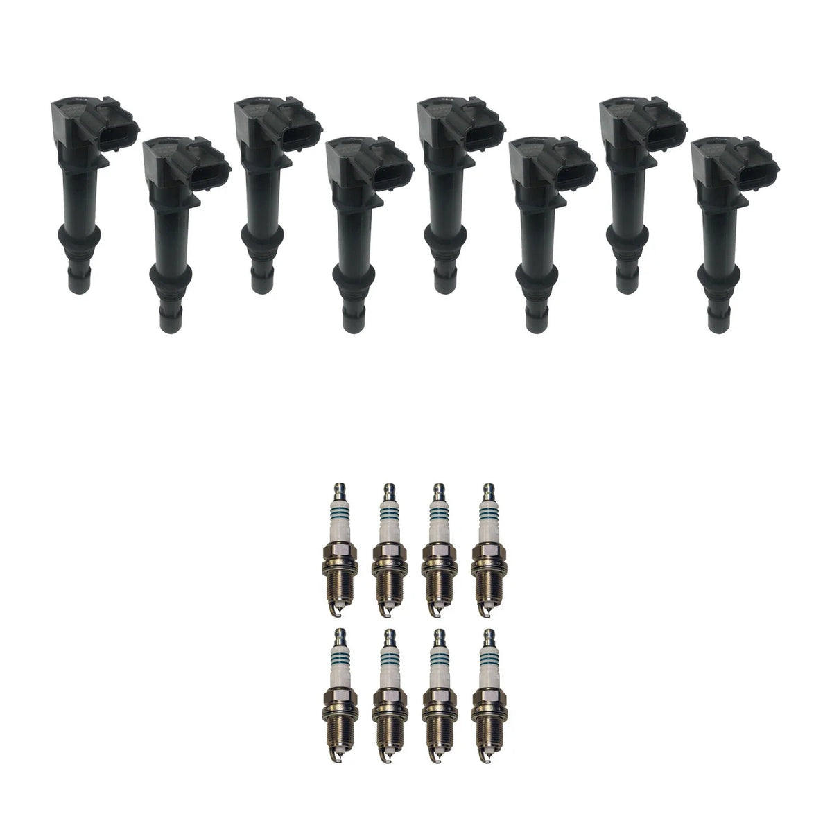 Set of 8 Ignition Coils & Spark Plugs for Ram 1500 V8 (2002–2008)