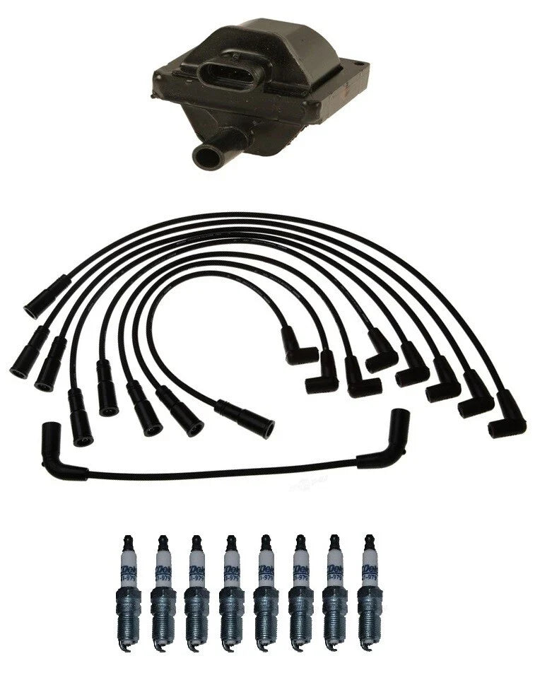 Ignition Wires & Spark Plugs Kit for Chevrolet C3500 GMC C2500 (1990–2000)