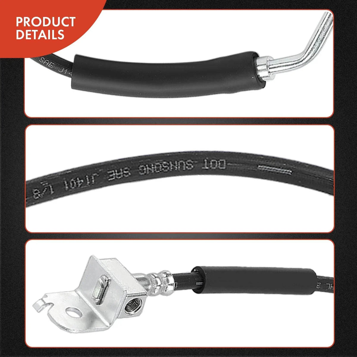 1997-2001 Ford Expedition Rear Left Brake Hose Assembly
