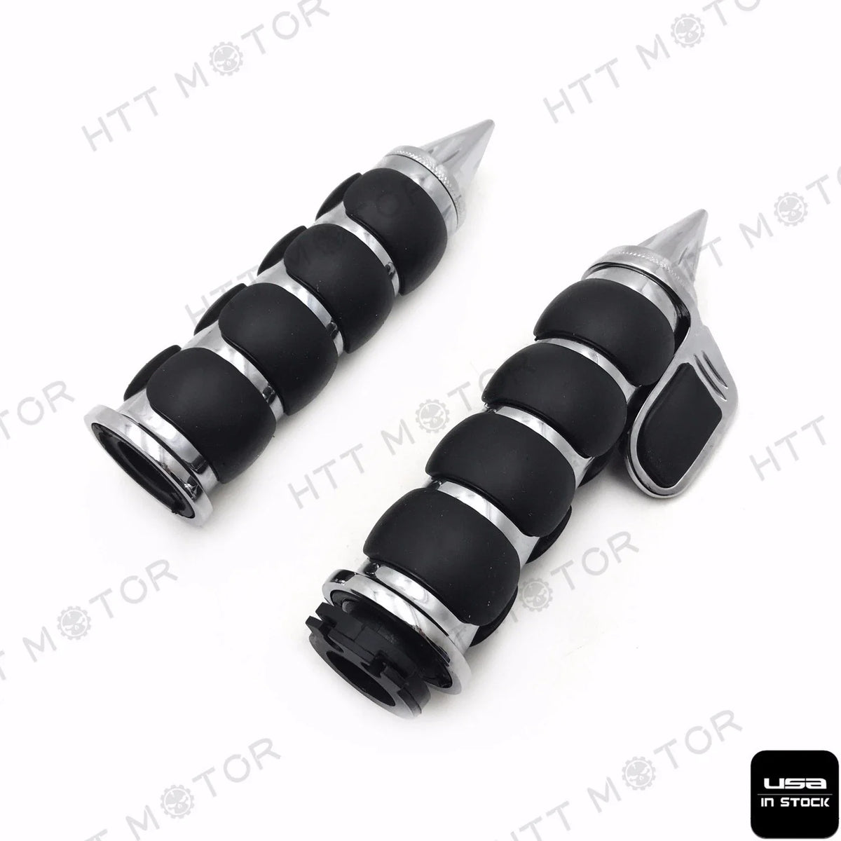 Universal Motorcycle Handlebar Grips 7/8" 22mm with Throttle Boss