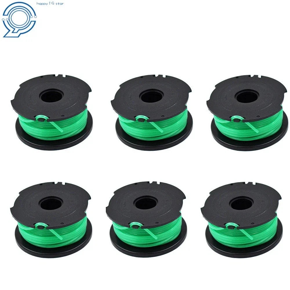 6 Pack Replacement Spool Line for Black & Decker String Trimmer