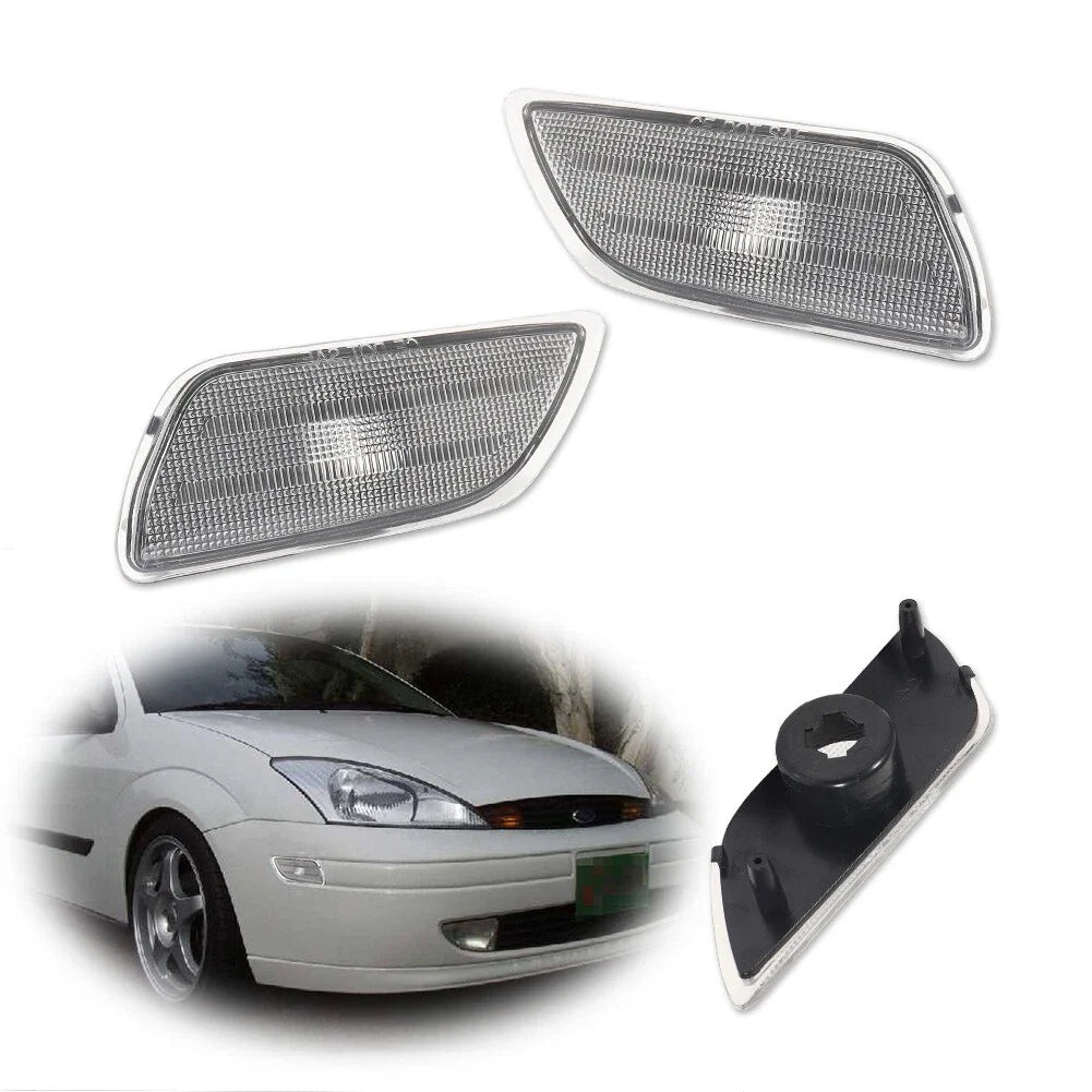 Clear Front Side Marker Light Kit for Ford Focus (2000–2004)