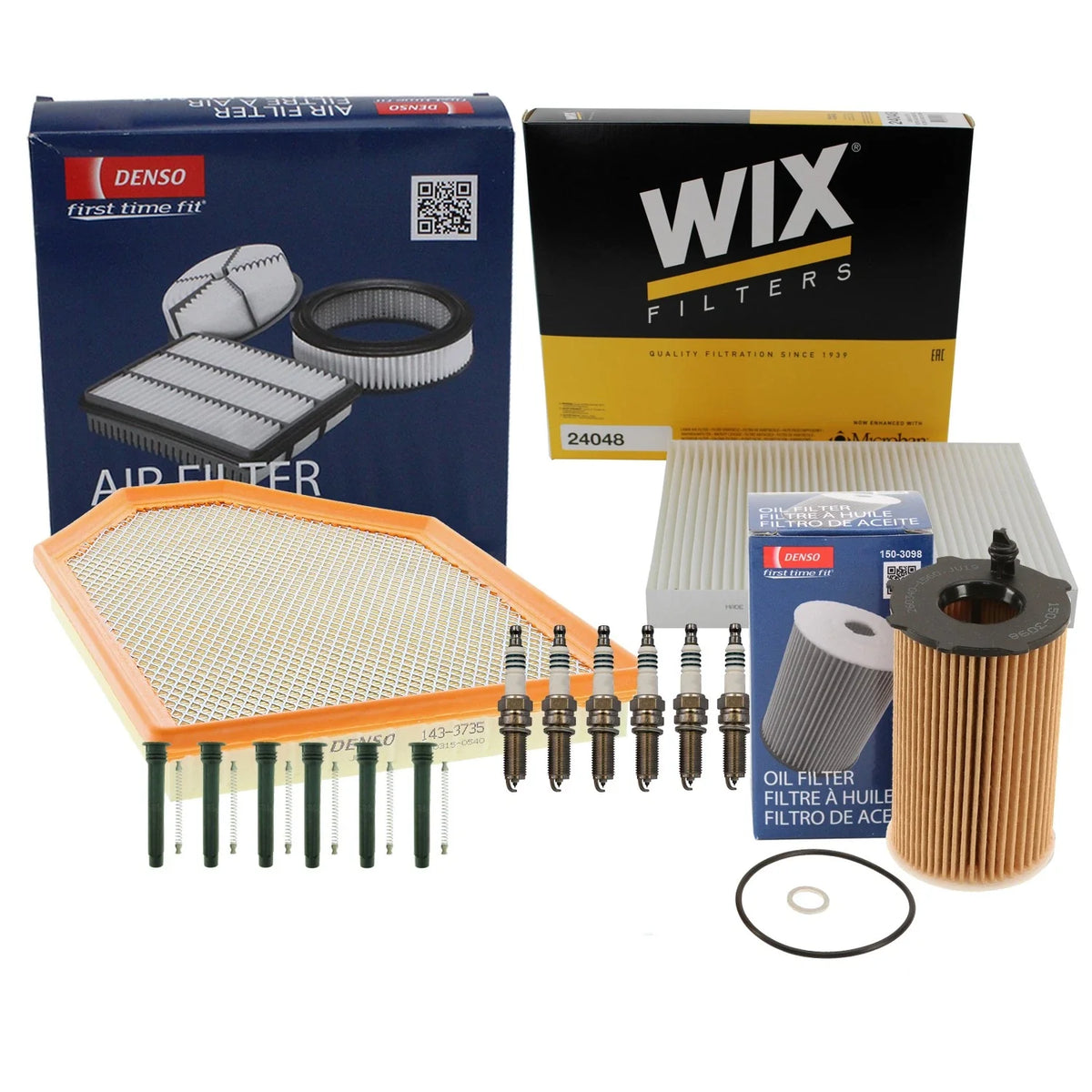 Tune Up Kit with 6 Spark Plugs & Boots for Dodge Charger Challenger 2011-2023