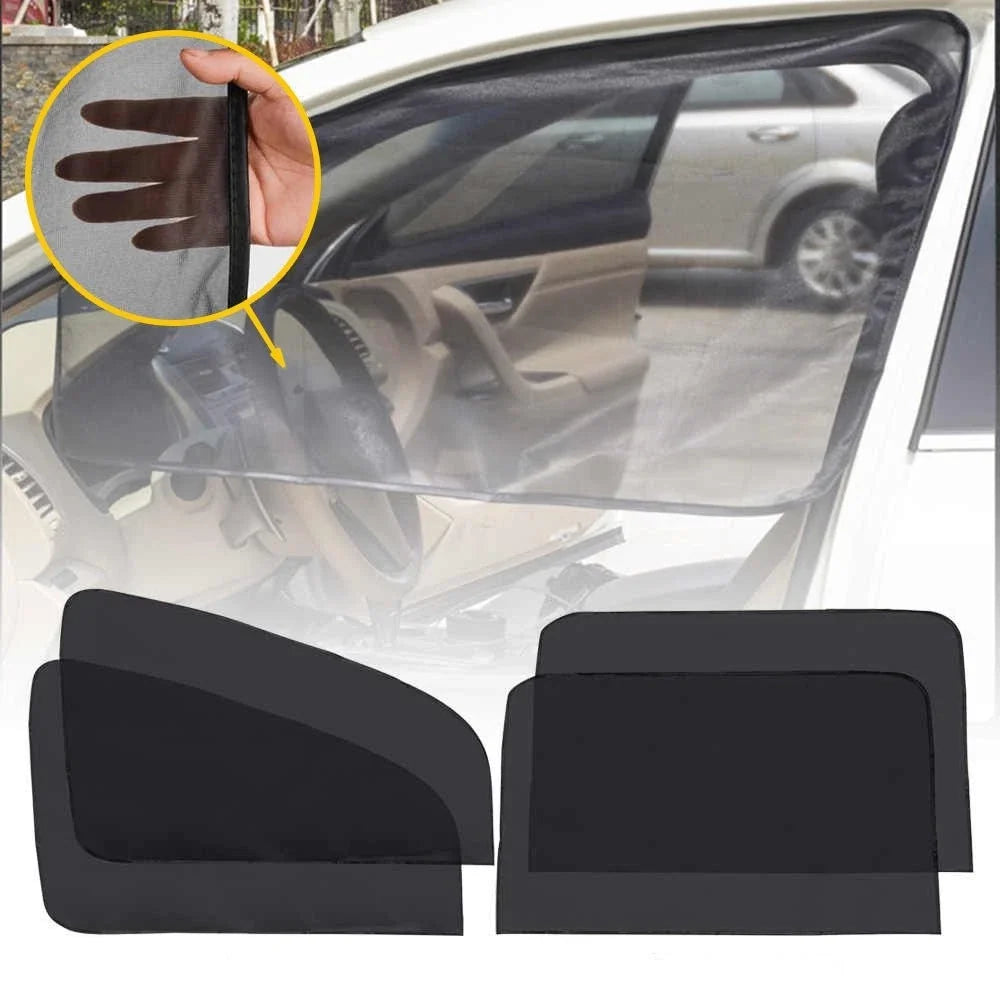 8x Car Window Rear Side Screen Mesh Shade for Universal Fit