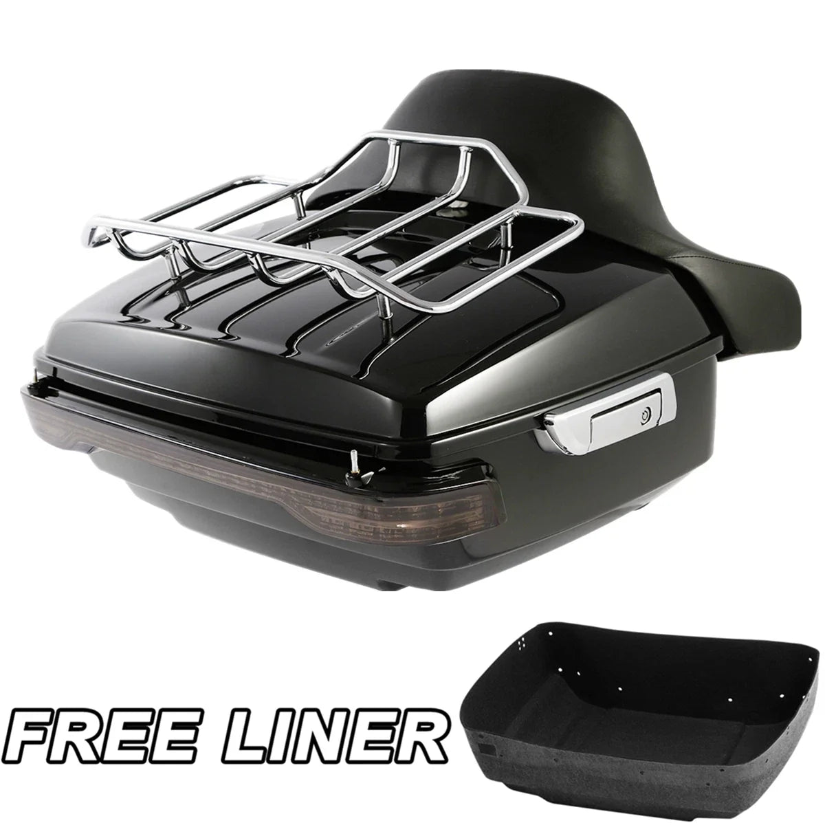 LED Backrest Rack for Touring Models (Harley Glide 2014-2025)