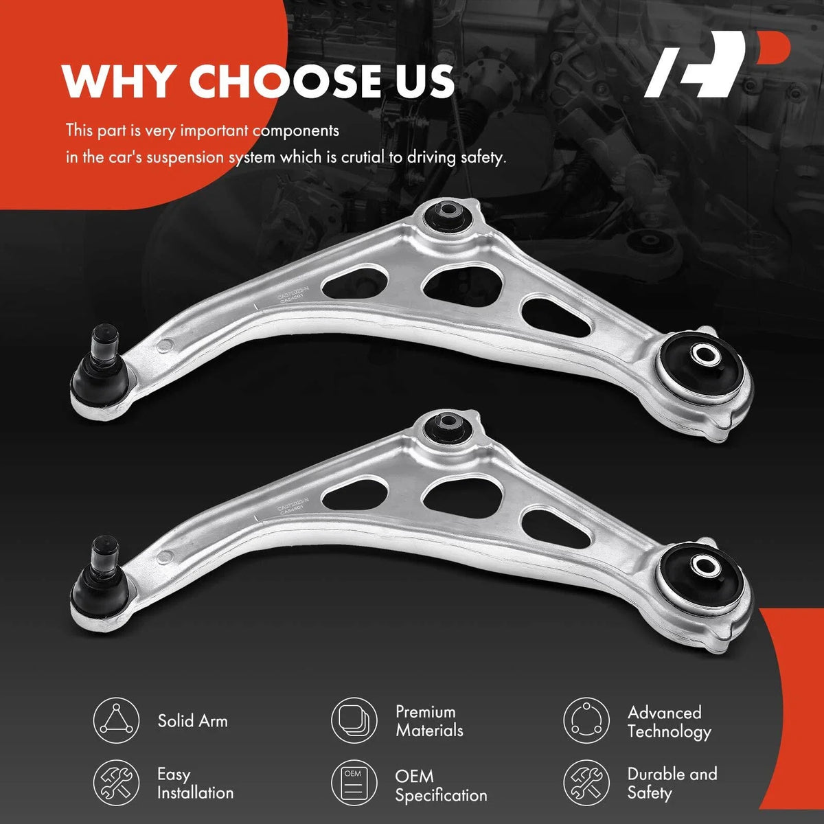 2X Front Lower Control Arms for Nissan Altima 2019-2020