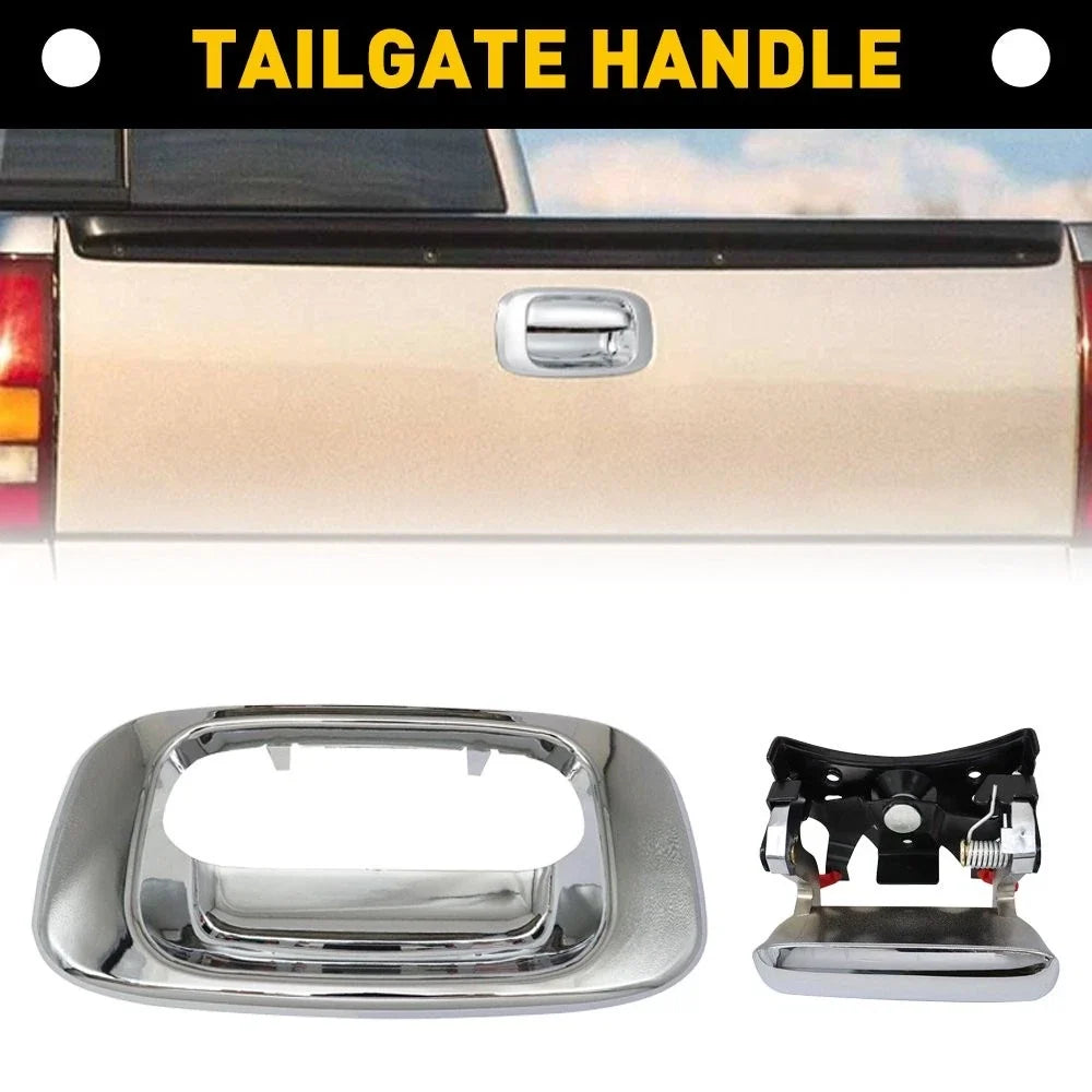 Tailgate Latch Handle & Bezel for Chevrolet Silverado 1500 GMC Sierra (1999–2006)