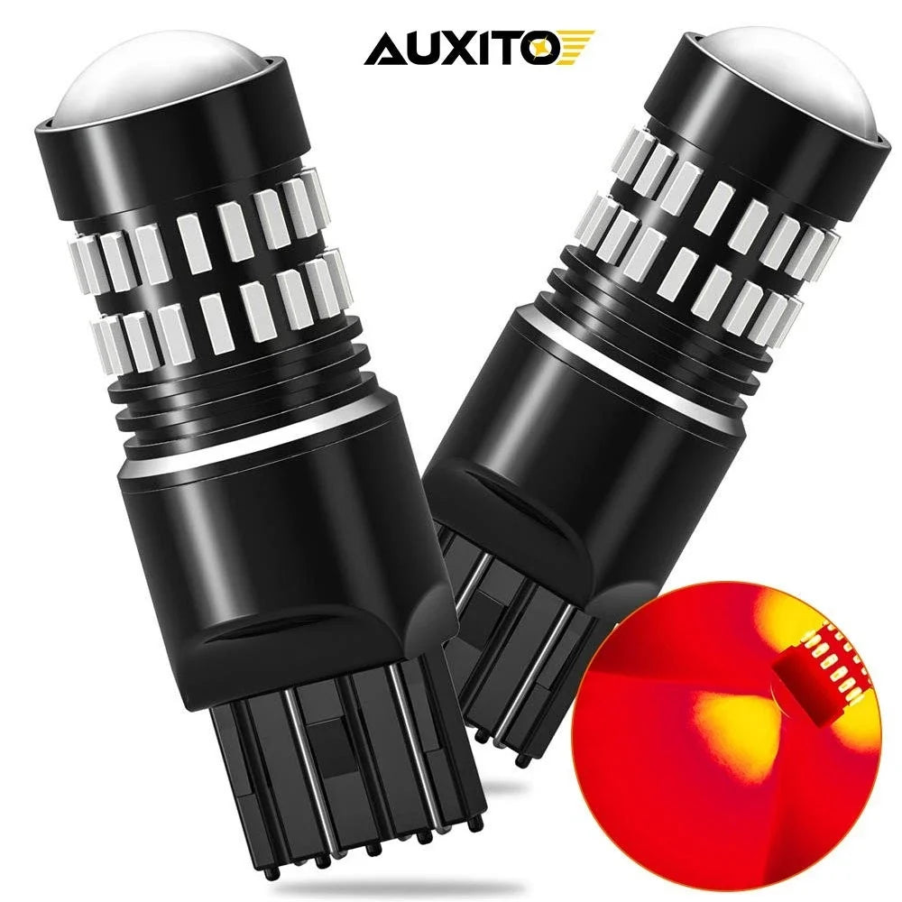 Set of 2 Red LED Brake Bulbs 3157 3057 4057R for 1996-2017 Ford F-150