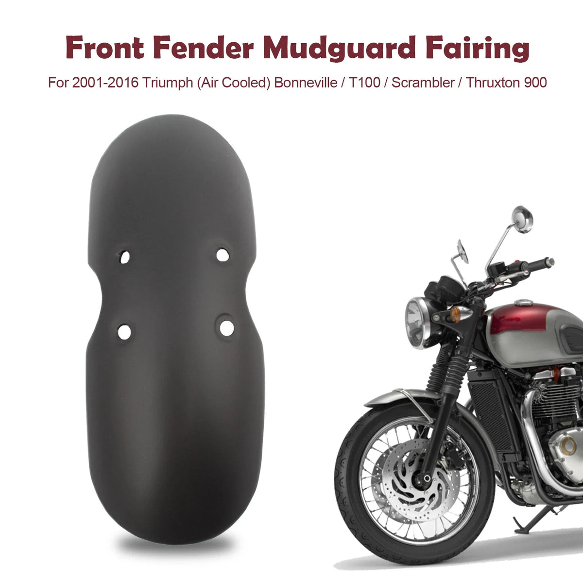 Front Fender Mudguard for Triumph Bonneville T100 Scrambler Thruxton (2001–2016)