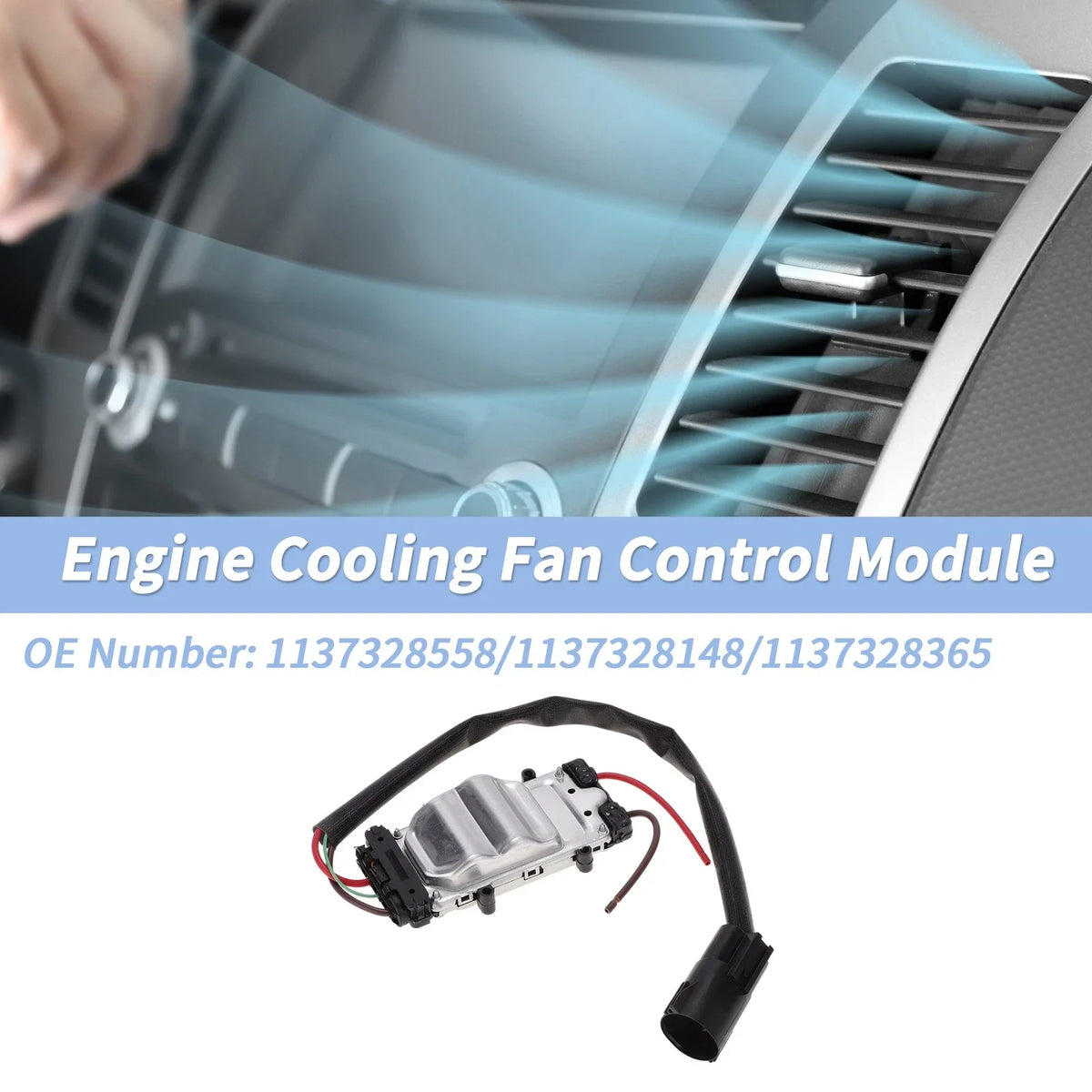 Engine Cooling Fan Control Module for Ford Focus (2005–2012) 1137328558