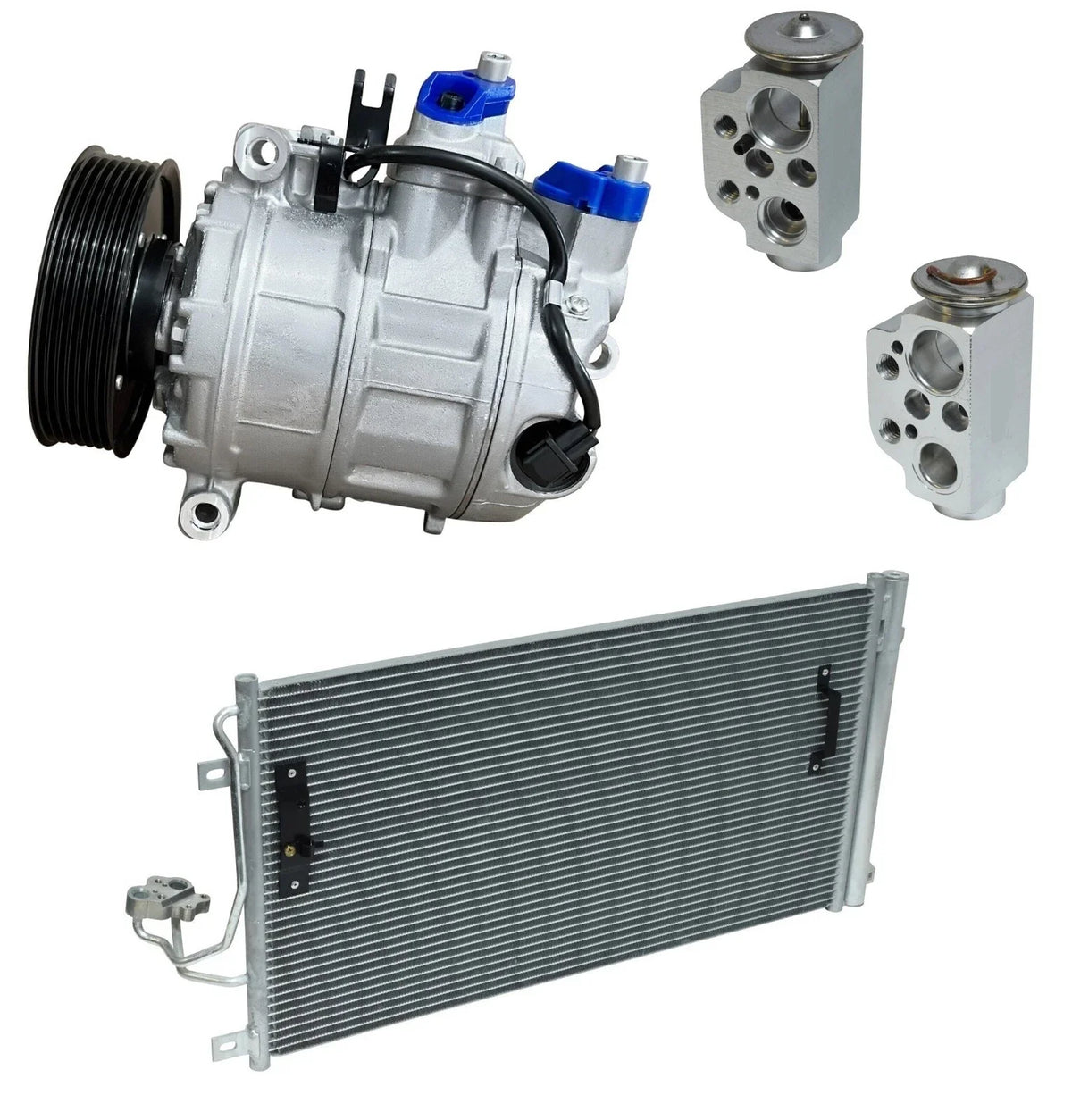AC Compressor Kit With Condenser for Volkswagen Touareg 3.6L (2008–2010)