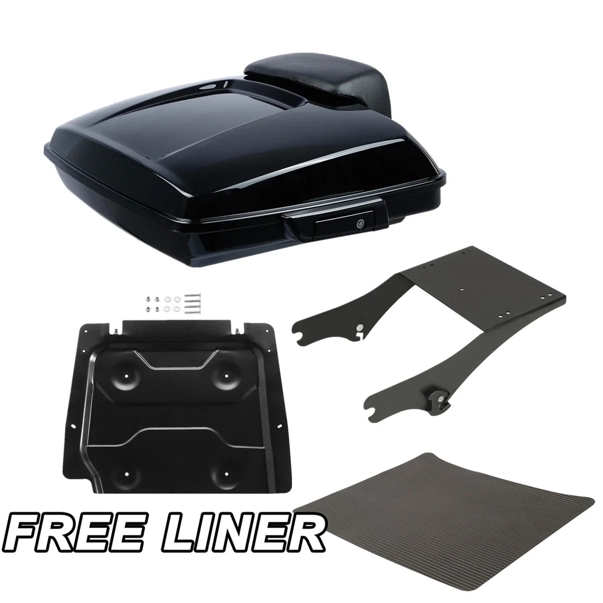 Base Plate Mount Rack Trunk Pad for Harley Road Glide 1997-2008