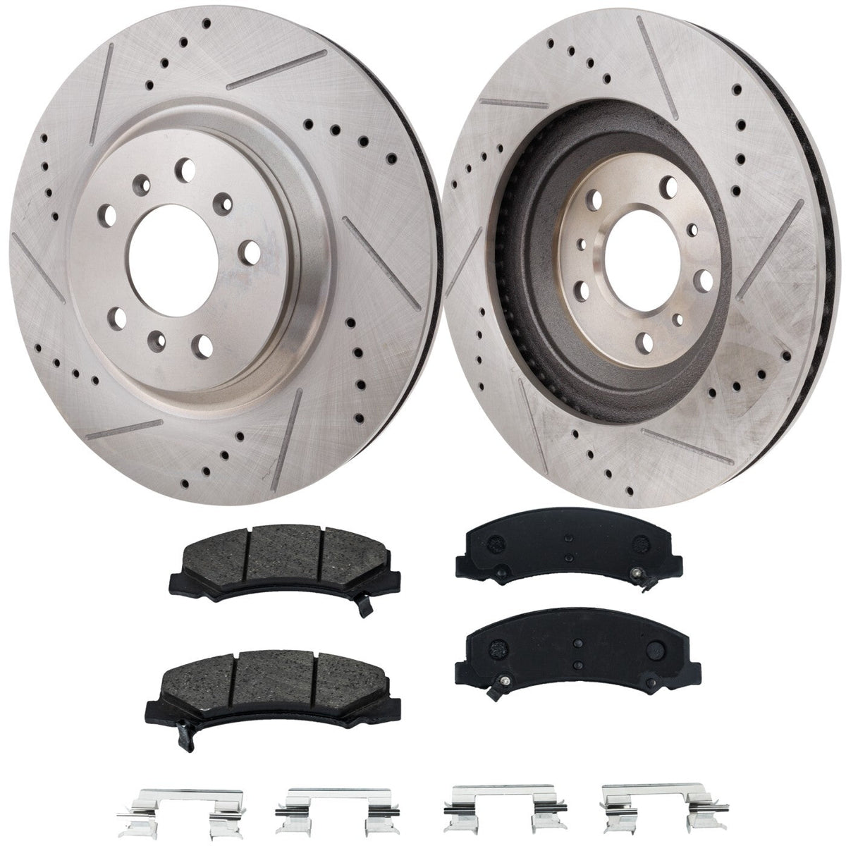 Front Brake Pad and Disc Set for 2014-2016 Chevy Impala Limited