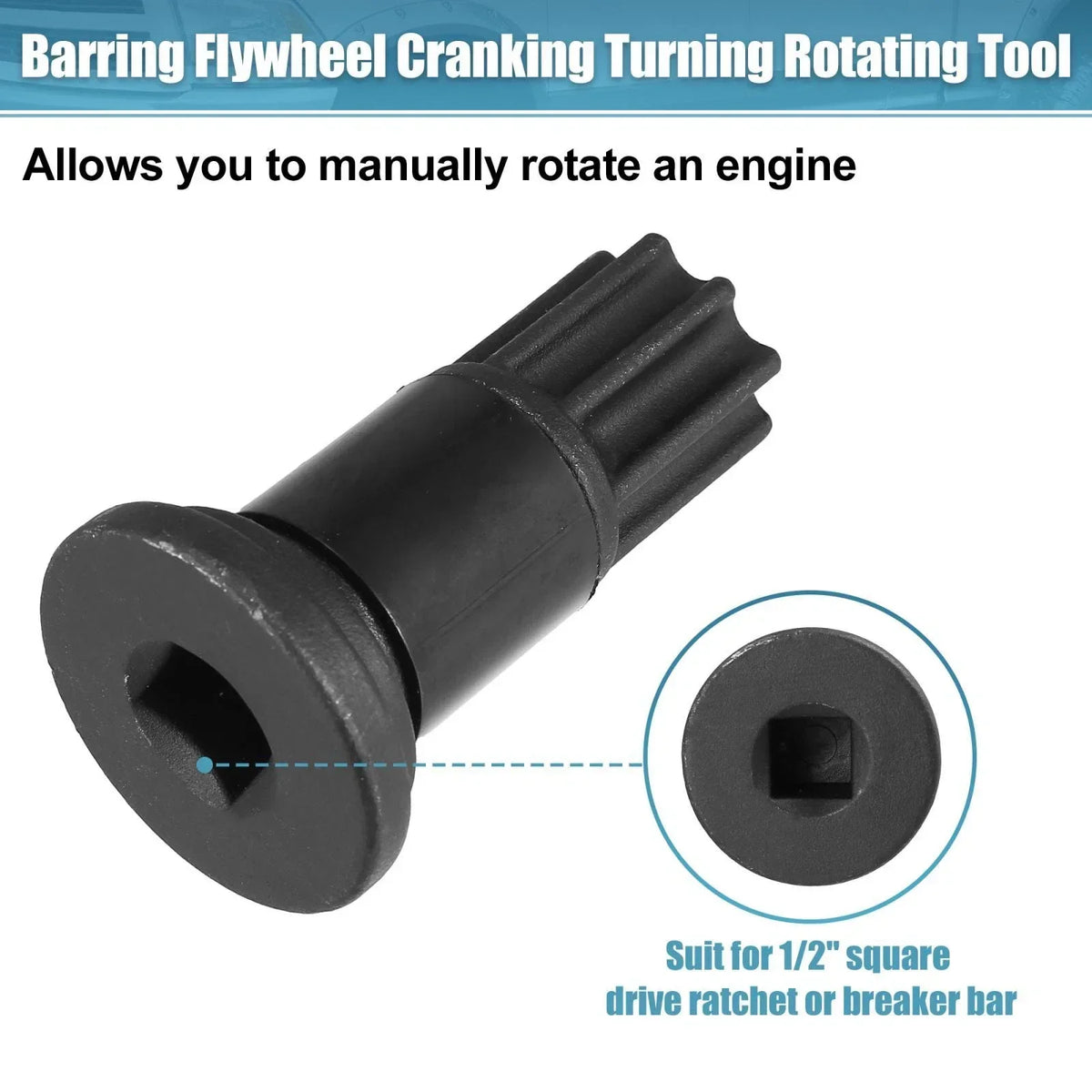 Rotating Barring Tool for Diesel Engine Dodge B/C Series Pickups