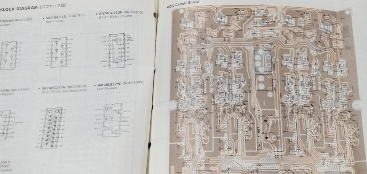 Yamaha DA8X SCH DA Converter Service Manual (Vintage)