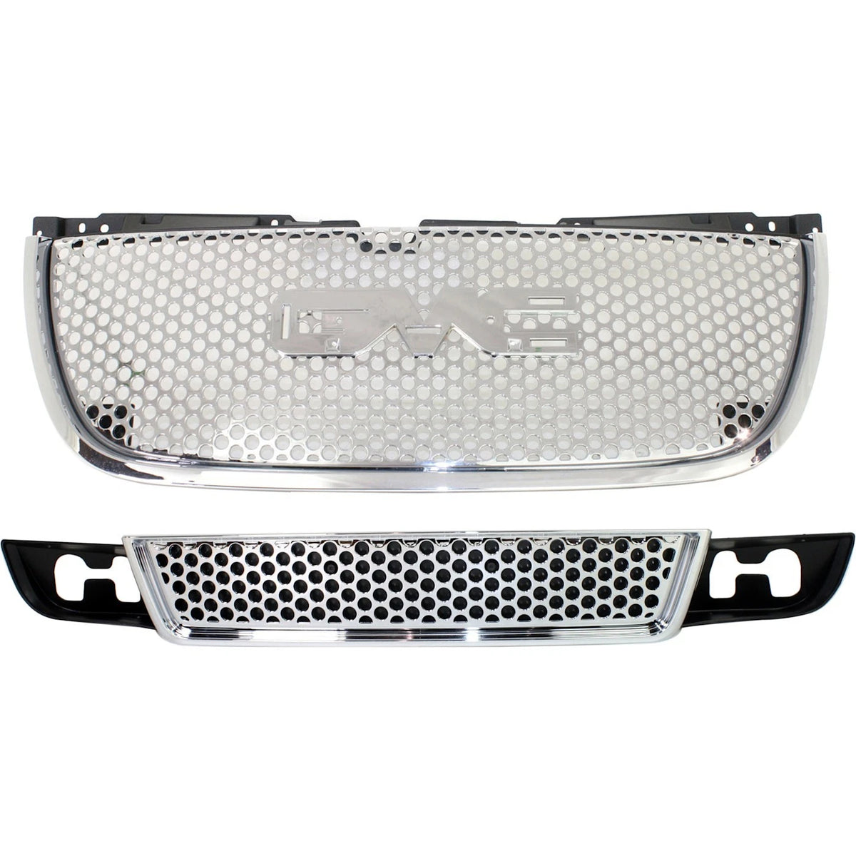 Grille Assembly Kit for GMC Yukon (2007–2014) Chrome, Emblem Provision