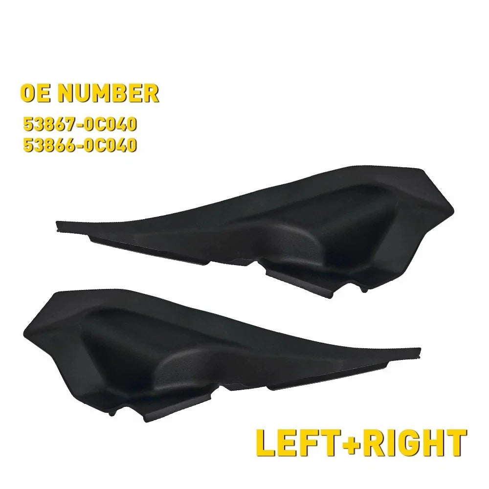End Caps for Wiper Cowl Trim Cover - Toyota Tundra 2014–2021