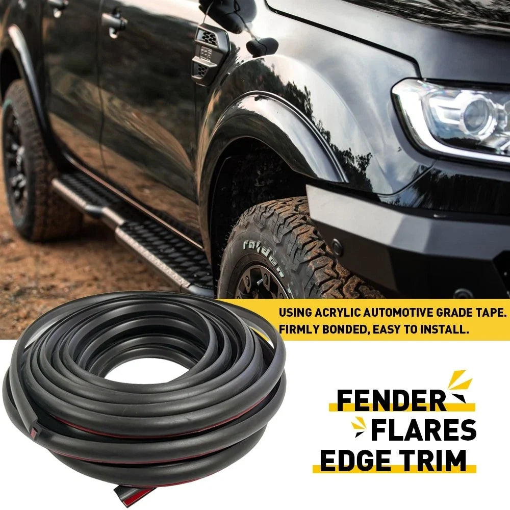 Set of 9 Universal Rubber Wheel Well Fender Flare Edge Seal Trim