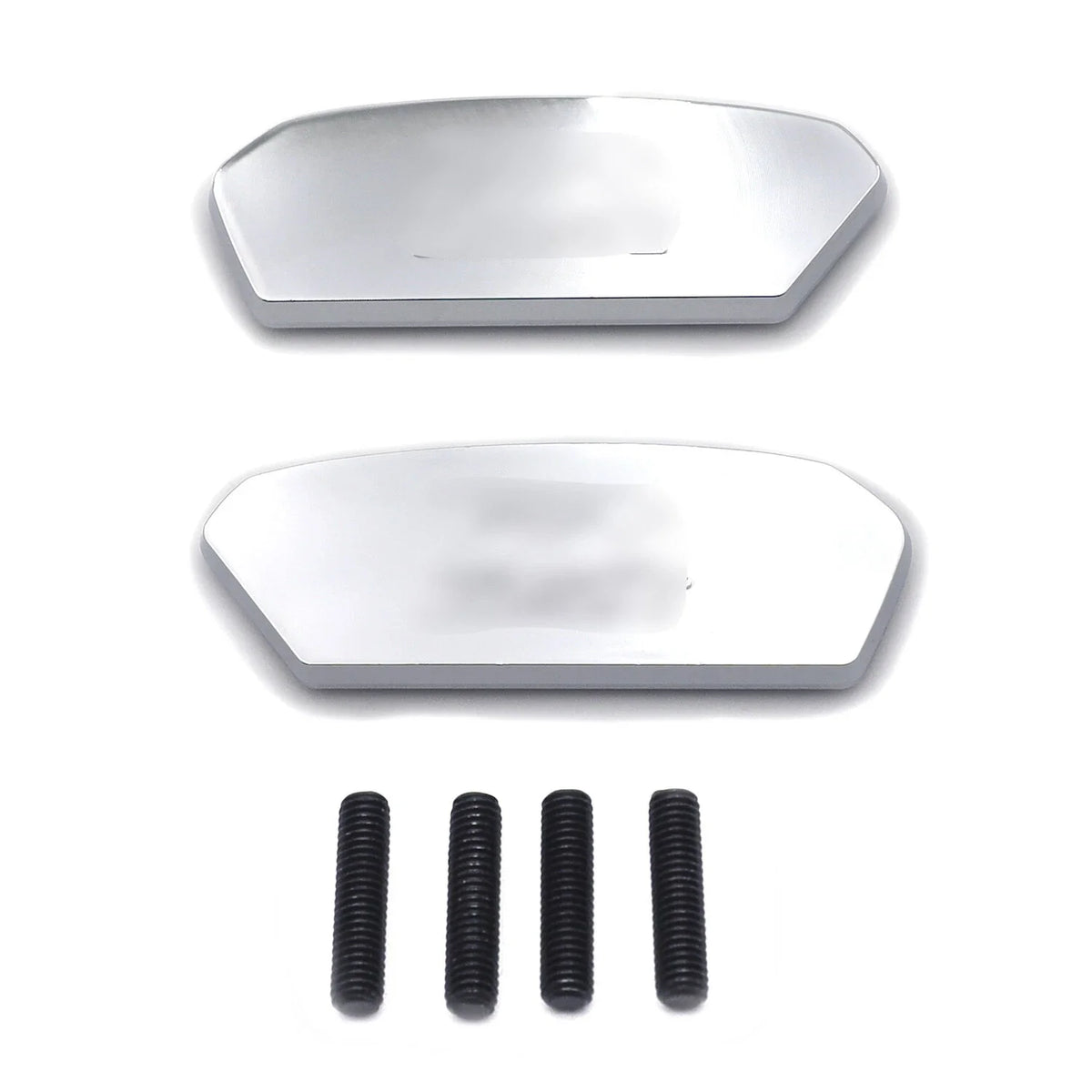 Chrome Mirror Block Off Plates for GSX-R 1000 Suzuki (2017–2021)