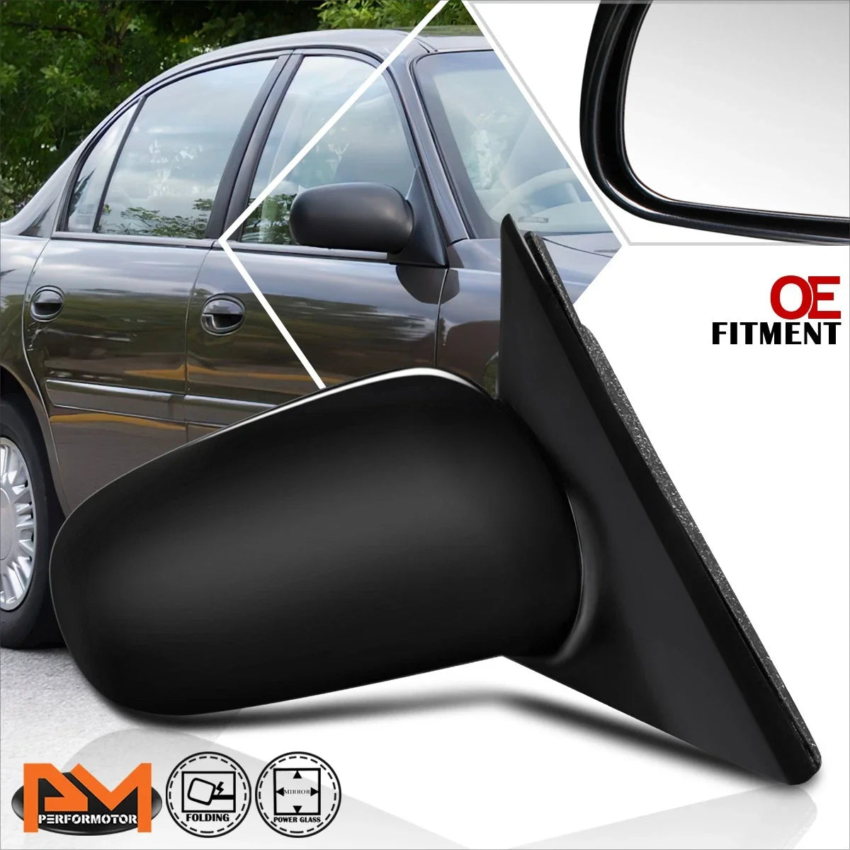 Side View Door Mirror OE Style Manual for Chevy Malibu 1997-2005