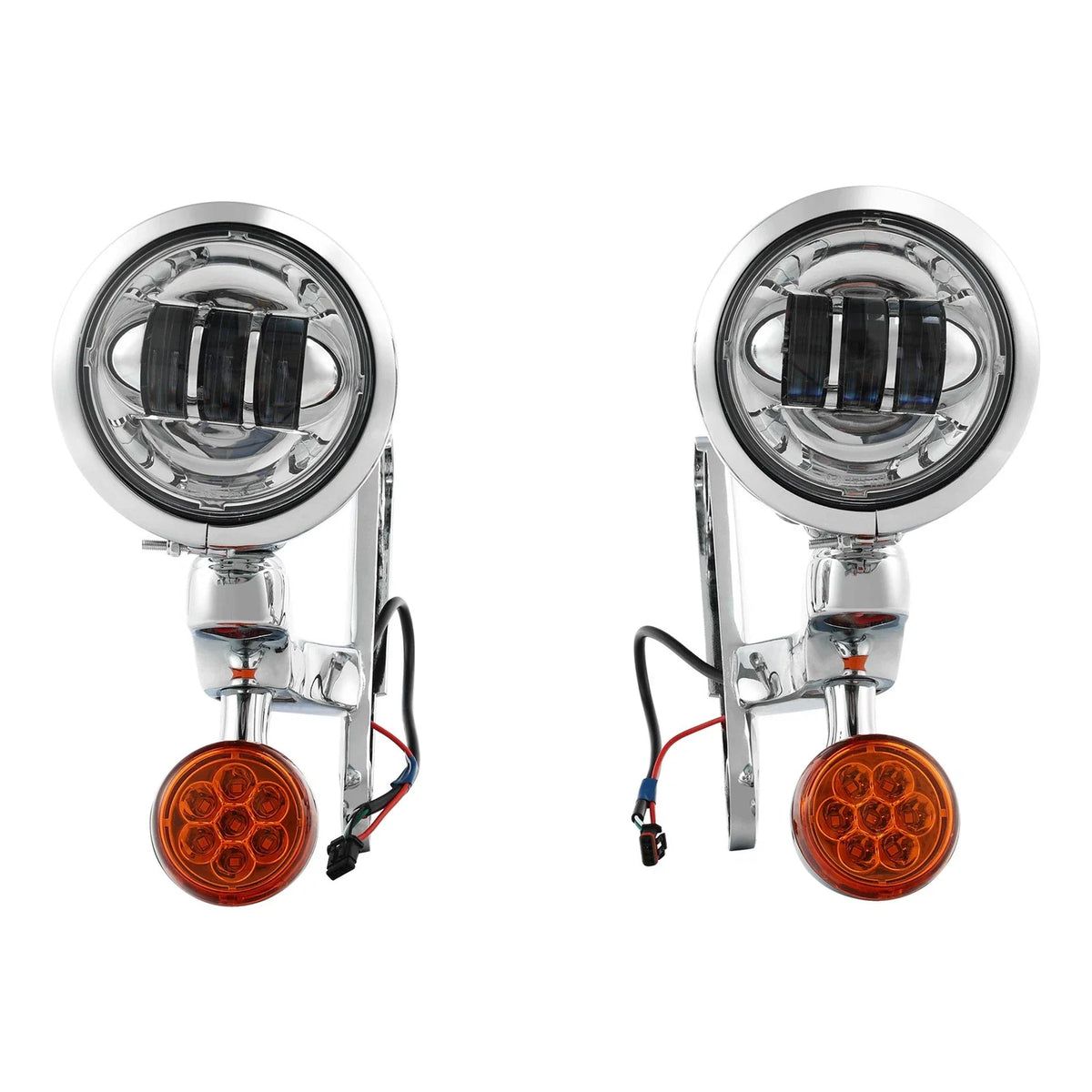 2-Pack LED Fog Light Brackets for Harley Road King 1994-2023
