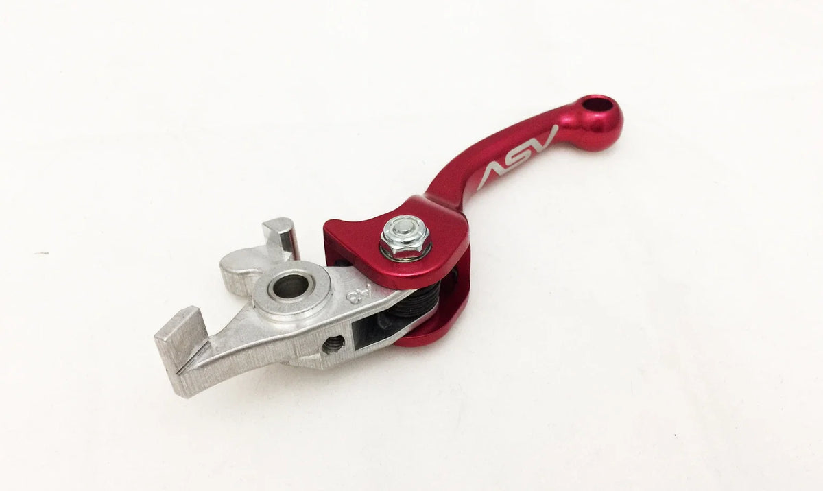 F3 Folding Brake Lever Shorty Red for Yamaha Raptor YFZ 450 450R (2007–Present)