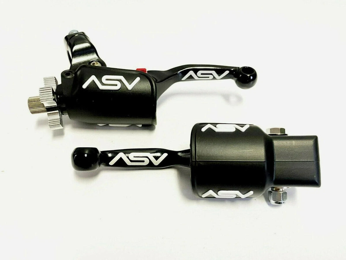 ASV F4 Shorty Front Brake Clutch Perch Levers Pair for RM 125 250 (2000–2023)