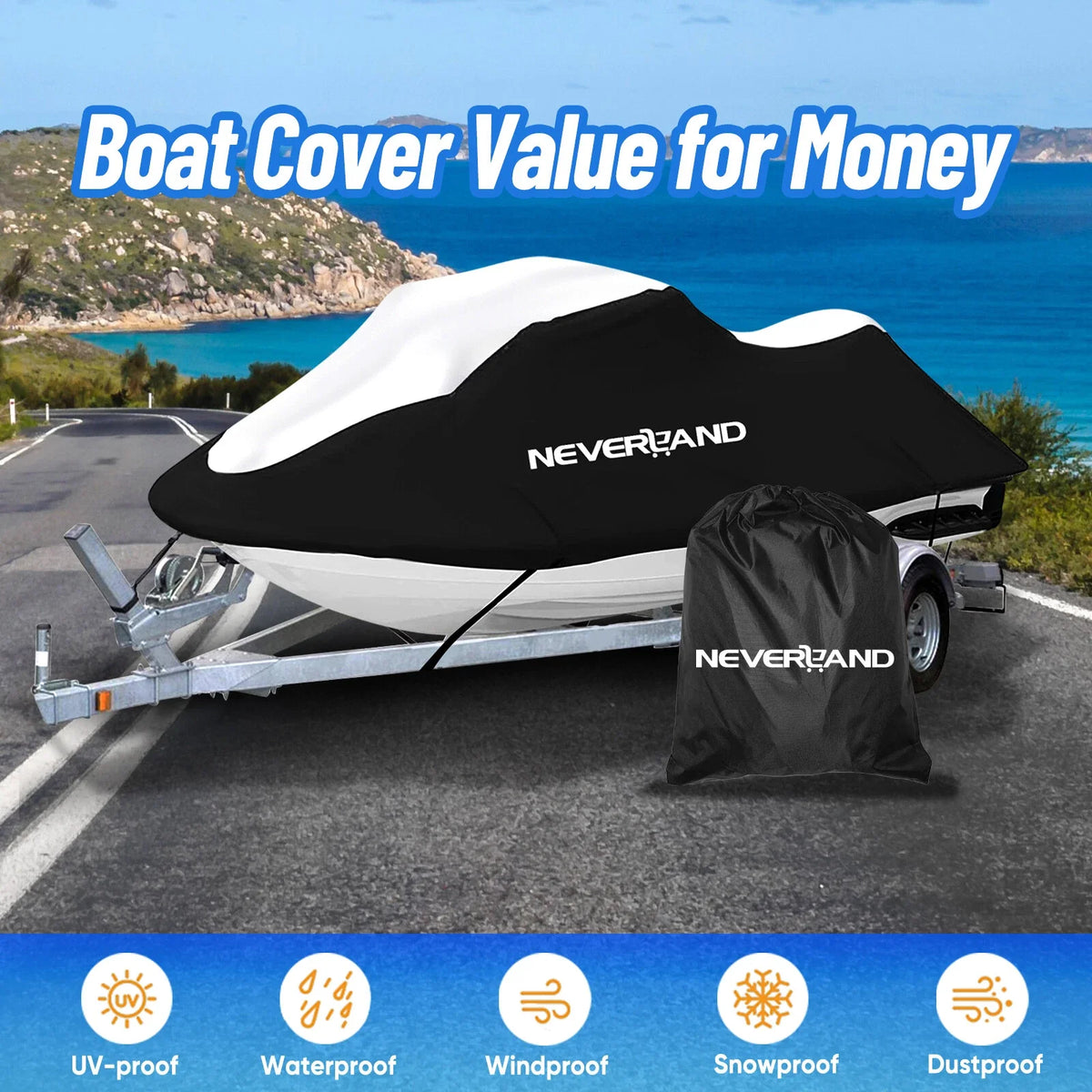 Jet Ski Cover - UV Protected & Waterproof for Yamaha WaveRunner VX Cruiser