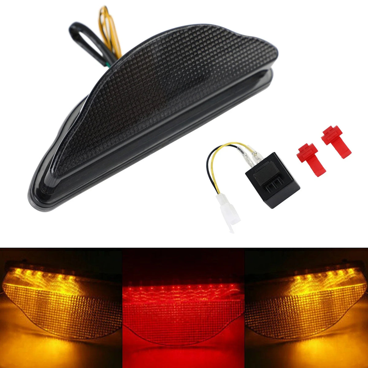 LED Taillight with Built-in Turn Signals for Yamaha XV1700 2002-2009