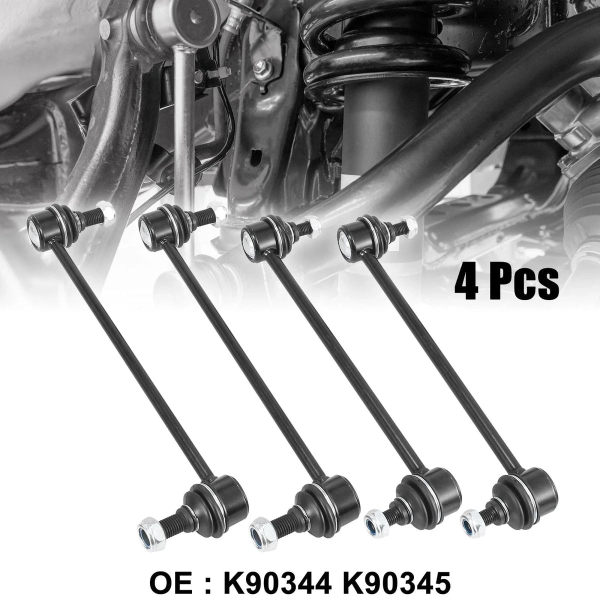 Set of 4 Stabilizer Sway Bar Links K90344 K90345 for Toyota Avalon Camry (1995–2020)