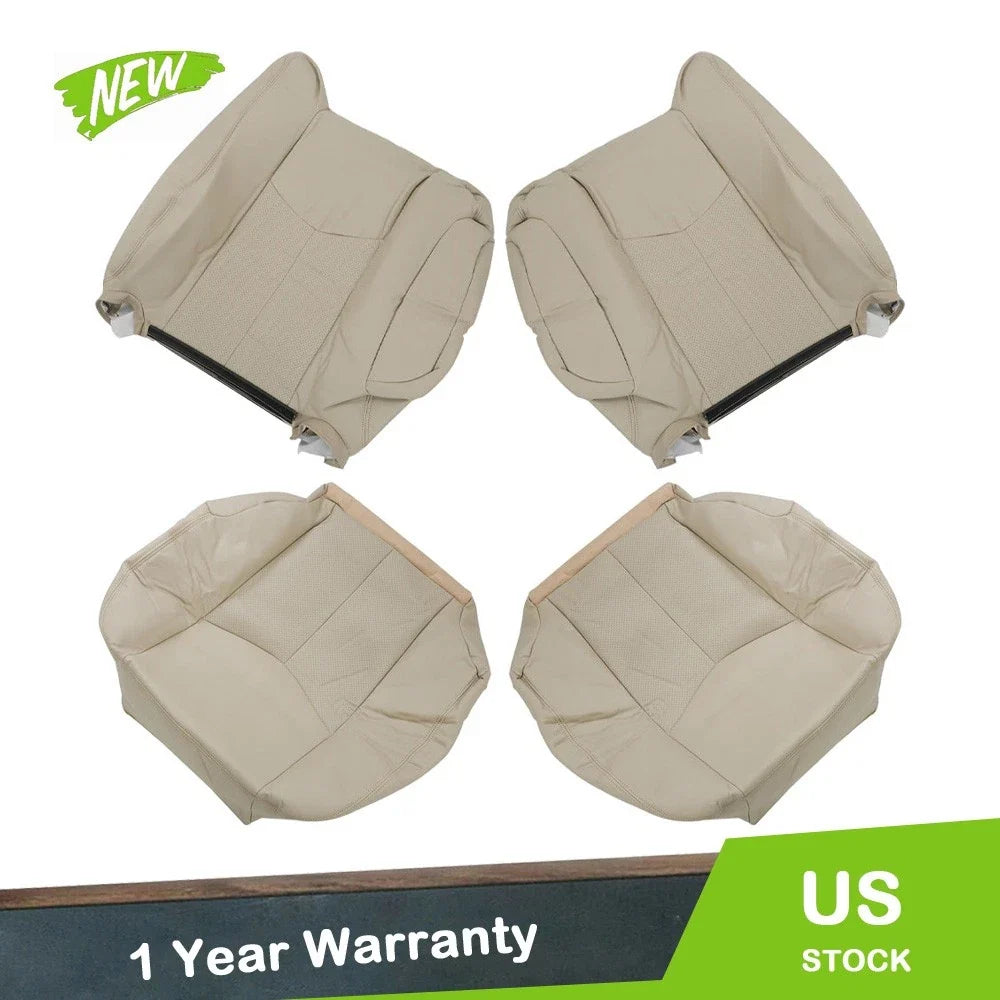 Leather Seat Cover Set for Cadillac Escalade (2003–2006) - Tan