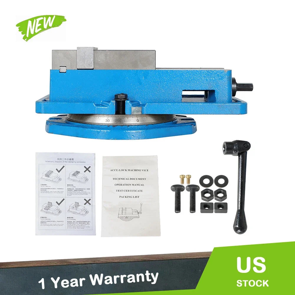 4-Inch Lockdown Vise for CNC Milling Machine Bench Clamp