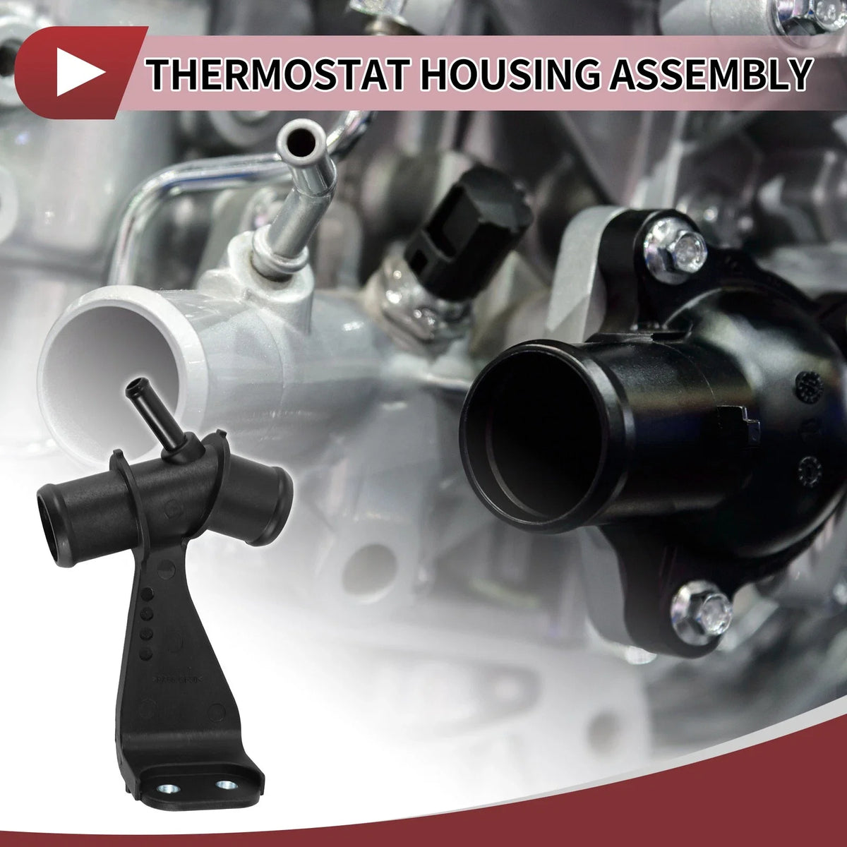 Engine Coolant Thermostat Housing Assembly for Toyota Corolla L4 1.8L (2009–2017)