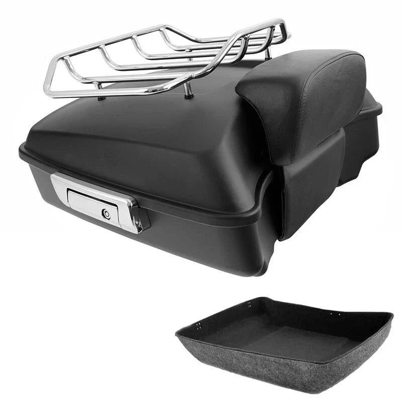 Chopped Trunk Rack Backrest for Touring Harley Road Glide (2014-2026)