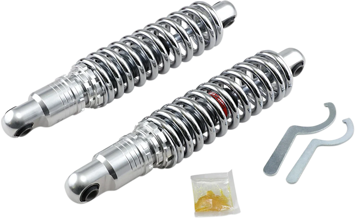 Premium Ride-Height Adjustable Chrome Shocks for Drag Specialties