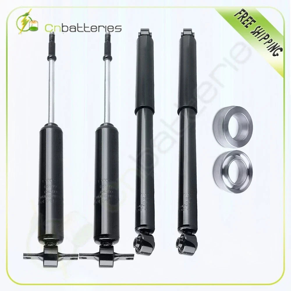 Complete Struts Shocks & 2" Front Leveling Kit for Dodge Ram 1500 2500 3500