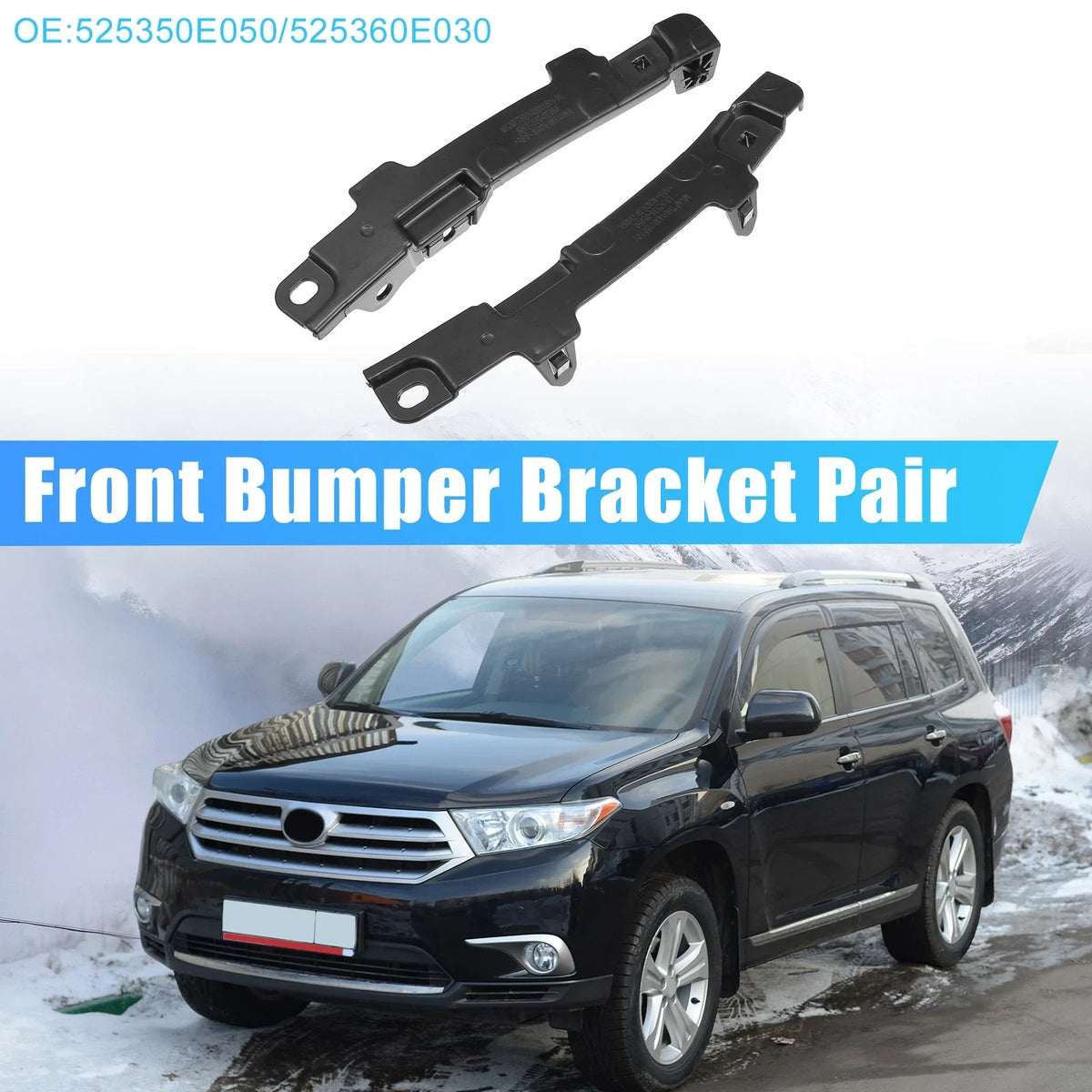 Front Bumper Bracket Mounting Support for Toyota Highlander (2014–2019)