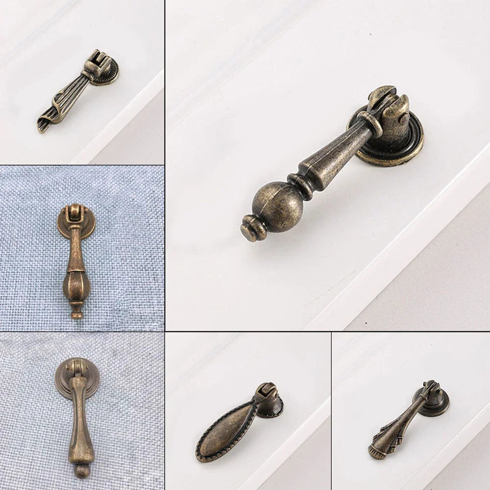 Vintage Drawer Pull Handle Set of 10 for Cabinets